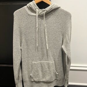 Gray Knit Hoodie